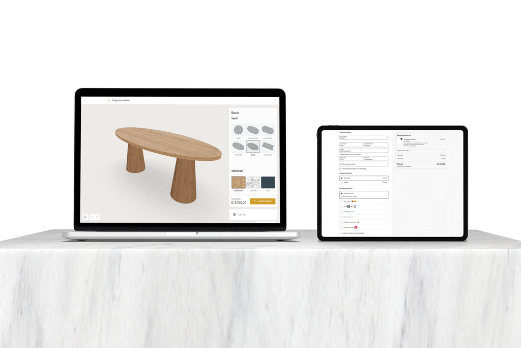 Mock-up 3D configurator Algu Design 2026