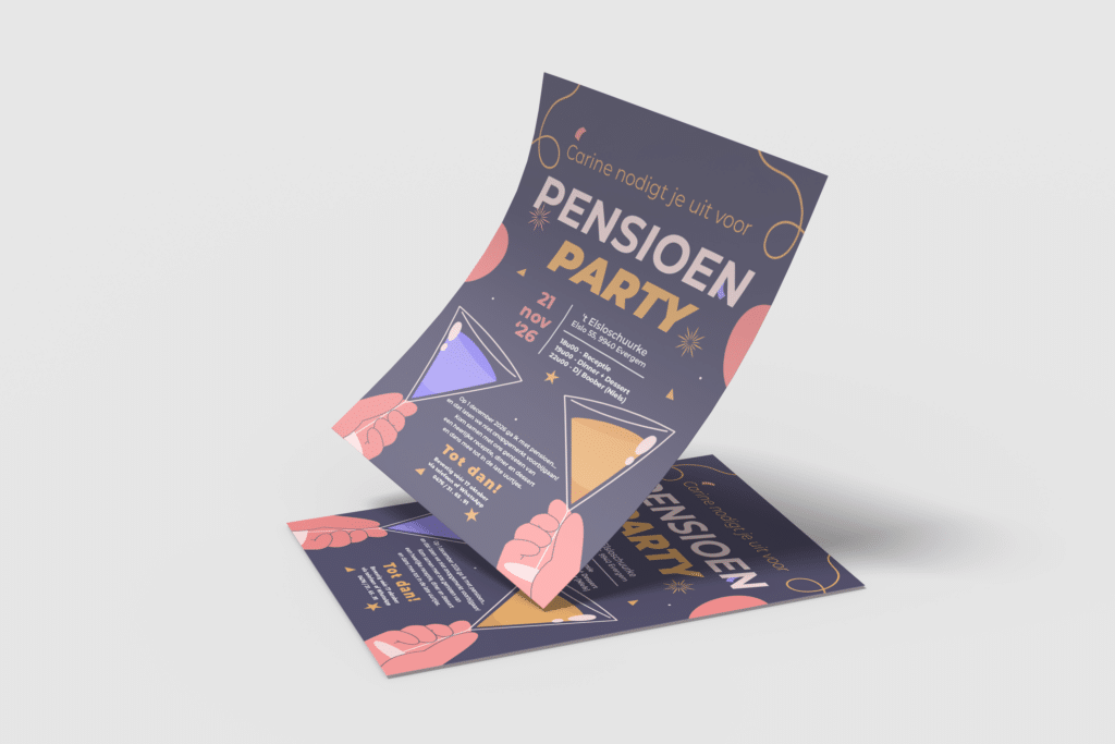 Pensioen uitnodiging Carine